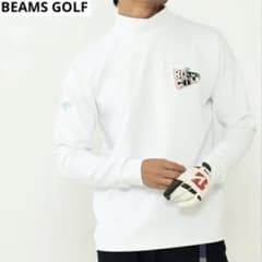 BEAMS GOLF】 別注 フラッグモックネックシャツ プルオーバー ロンT