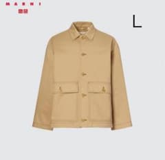 UNIQLO ✕ MALNI オーバーサイズユーティリティジャケット ベージュのサムネイル