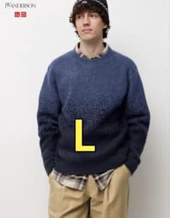 ユニクロ×JW ANDERSON スフレヤーングラデーションクルーネックセーターのサムネイル