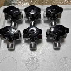 桂精機製作所 検査孔ユニオンボールガス栓 6個セット！LPガス用 三方コックのサムネイル