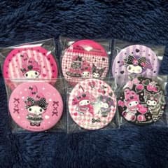 マイメロディ クロミ 一番くじ 缶バッジ アクリルチャーム セット