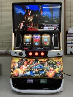 め〜ぷる　モンスターハンターライズ　頼める便　パチスロ　実機　ユニット付き パチスロ実機 LモンスターハンターライズXA スマスロユニット付き