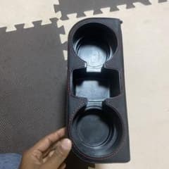 ダブルカップホルダー 黒 赤ステッチのサムネイル