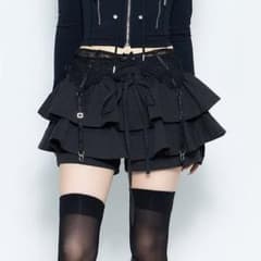 THEREDTHREAD airy tiered skirt mini - メルカリ