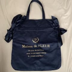 Maison de FLEUR ネイビー トートバッグのサムネイル