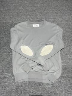 早い者勝ちMaison Margiela エルボーパッチ クルーネック ニット 