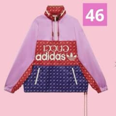 adidas x Gucci ダブルネームアノラックブルゾン 46 - メルカリ