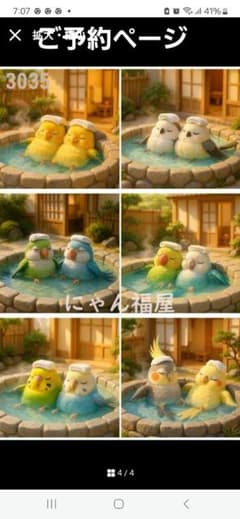 温泉シマエナガ、オカメインコ、インコパネル生地　ハンドメイド 温泉シマエナガ、オカメインコ、インコパネル生地 ハンドメイド - メルカリ