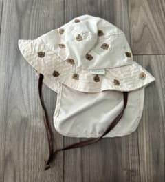 petit main プティマイン くま サファリハット ベビー 帽子 50美品