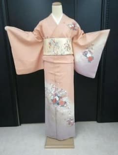 ⭐️付下げ⭐️薄オレンジ⭐️サーモンピンク⭐️のサムネイル