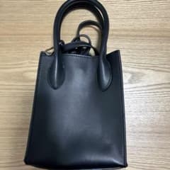 2WAY スクエア ショルダーバッグ ブラックのサムネイル