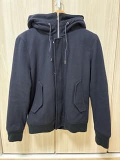 GLOBAL WORK フード付きジャンパー Mサイズ ネイビーのサムネイル