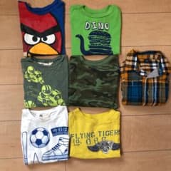 ギャップとH&M  100  長袖　Tシャツ　セットのサムネイル