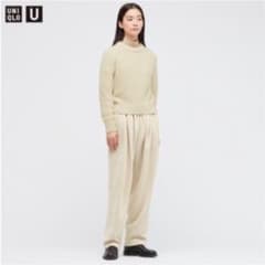 ユニクロ UNIQLO スウェットギャザーパンツ ナチュラルのサムネイル