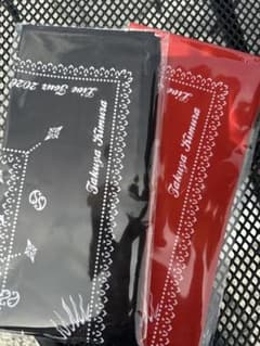 木村拓哉　Check point バンダナ　赤　黒のサムネイル