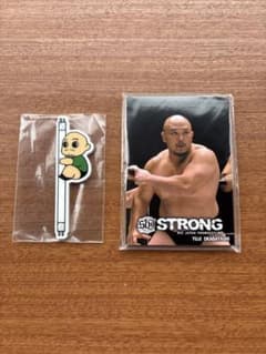 【未開封】BJW 大日本プロレス 岡林裕二選手 メモ帳＆スティックセット