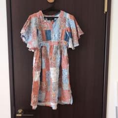 キッズ　120 パッチワーク風ワンピースのサムネイル