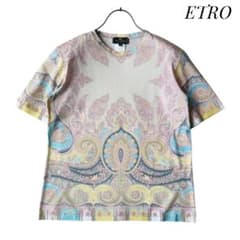 【ETRO】美品 ペイズリープリントカットソー Tシャツ 42 イタリア製 ETRO】美品 ペイズリープリントカットソー Tシャツ 42 イタリア製