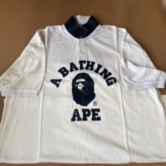 A BATHING APE ポロシャツホワイト XXL - メルカリ