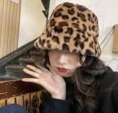 ヒョウ柄バケットハット レオパード柄 レディース 帽子のサムネイル