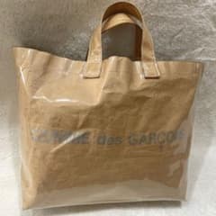COMME des GARCONS ギャルソン紙袋　ビニール　トートバッグ大容量 COMME des GARCONS ギャルソン紙袋 ビニール トートバッグ大容量