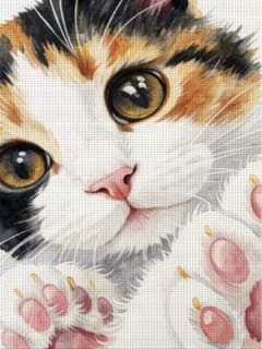 三毛猫　クロスステッチ　キットのサムネイル