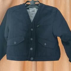 ブラック ジャケット 130cm 内側ボア あたたか ジャンパー