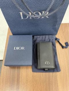 美品✨Dior ディオール キーケース 6連 ブラック レザー ユニ