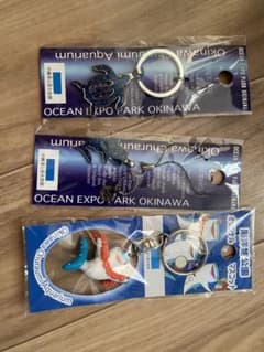 美ら海水族館などのキーホルダー3点　新品のサムネイル