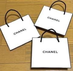 CHANEL シャネル ショップ袋 ショッパー 3枚セット 紙袋 ホワイト
