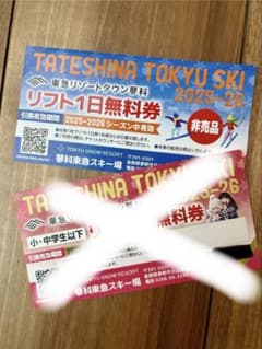 蓼科東急スキー場　リフト1日無料券のサムネイル