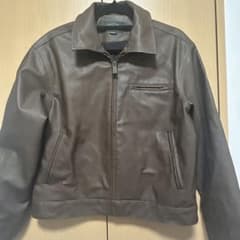 【極美品】シングルライダース レザージャケット ブラウン XS 短丈 Y2Kのサムネイル
