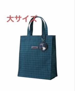 【新品】ファミリア トートバッグ 青 ギンガムチェック 大　familiar familiar ファミリア ギンガムチェック トートバック大 - メルカリ
