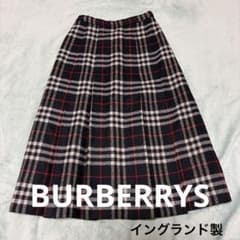 BURBERRYS バーバリーズロングプリーツスカートノバチェック ウール