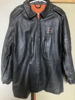 ポリスマンレザージャケット　イタリア警察　　POLIZIA 90s 超レア！！