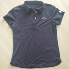 Callaway レディースポロシャツ L ネイビー 花柄のサムネイル