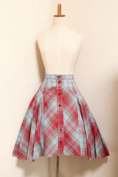 Vivienne Westwood オーブボタンタータンチェックフレアスカート