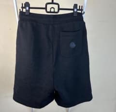 MONCLER スウェットショーツ ブラック XS 国内正規品 認証タグ付き