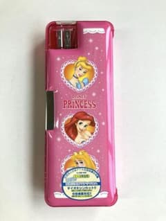 디즈니 프린세스 붓 상자 붓 넣어 펜 케이스 삭기 첨부 양면 타입