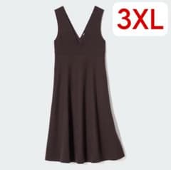 【3XL】ブラッシュドジャージージャンパースカートのサムネイル