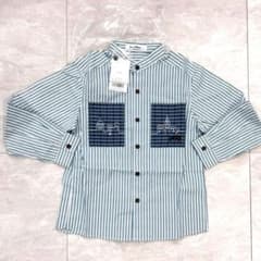 新品未使用familiar 2024ストライプ長袖シャツ 130 - メルカリ