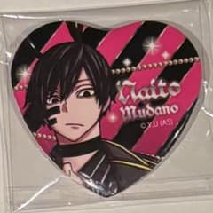 バラ1個750円　桃源暗鬼　無陀野　ハート缶バッジ まとめ売り バニー 20個② バラ売り1個777円 桃源暗鬼 無陀野無人 ハート缶バッジ まとめ売り