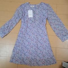 新品未使用♪ワンピ♪ラベンダー♪花柄♪Sサイズ♪のサムネイル