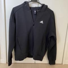 【adidas】レディーススウェットフルジップパーカーのサムネイル