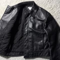 定価75万円/美品■2024AW ボッテガヴェネタ　レザージャケット　黒　48 定価75万円/美品□2024AW ボッテガヴェネタ レザージャケット 黒 48