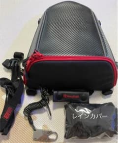 デイトナ  バイク用 シートバッグ 4L カーボン調 レッド　おまけ付のサムネイル