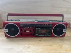 SHARP シャープ ダブルラジカセQT77MKII レッド（動作確認済） - メルカリ