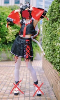 ホロライブ】大神ミオ コスプレ 衣装 - メルカリ