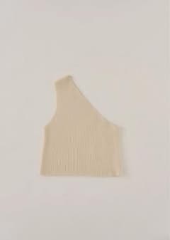 【Èaphi】one shoulder rib knitのサムネイル