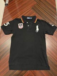 90s Ralph Lauren big ponyポロシャツ ブラック - メルカリ